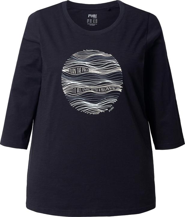Produktbild Ulla Popken Shirt, Motivdruck, Rundhals, 3/4-Arm (50, 52)