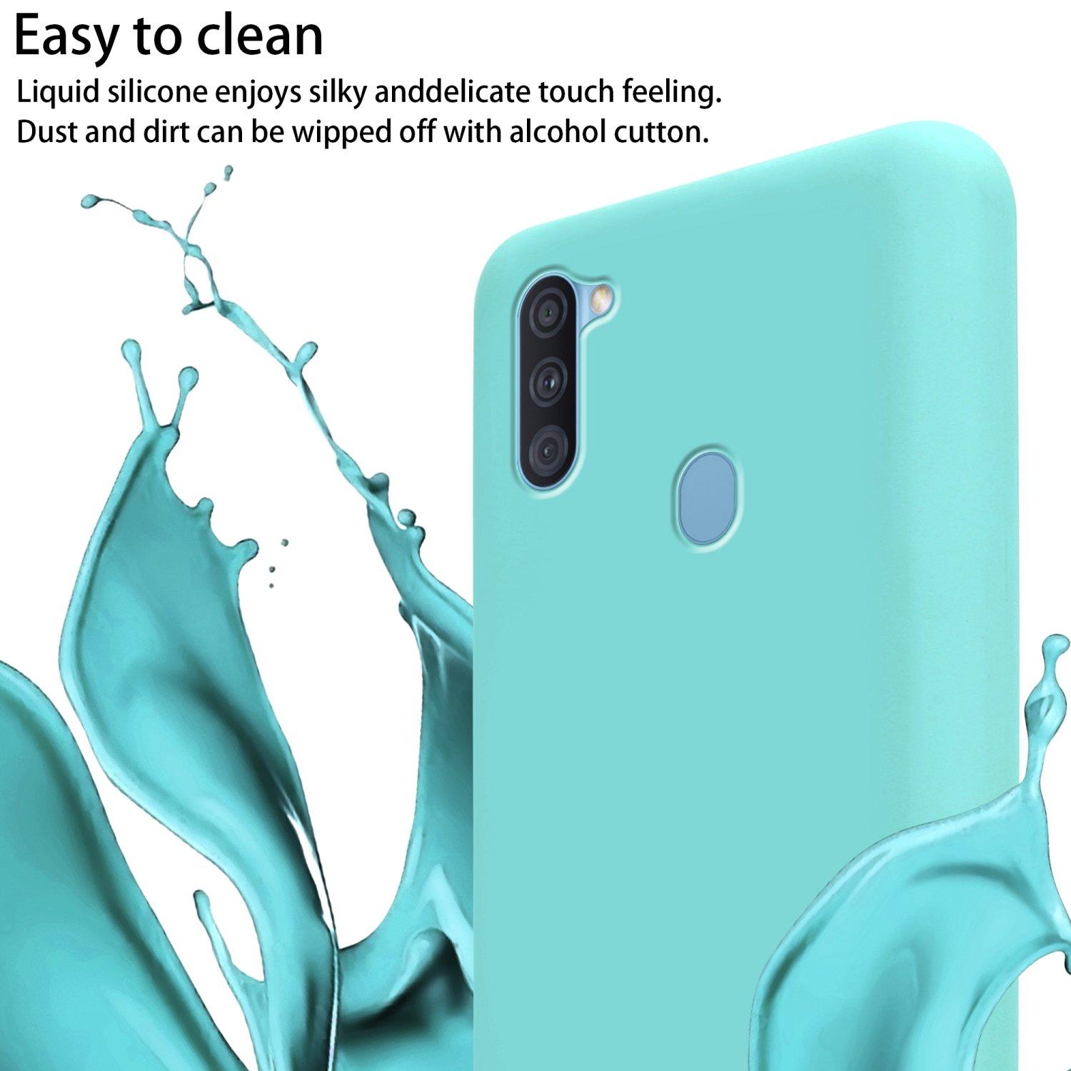 Thumbnail - Cadorabo TPU Cover Handy Kette Liquid (Samsung Galaxy A11, Samsung Galaxy M11), Smartphone Hülle, Türkis