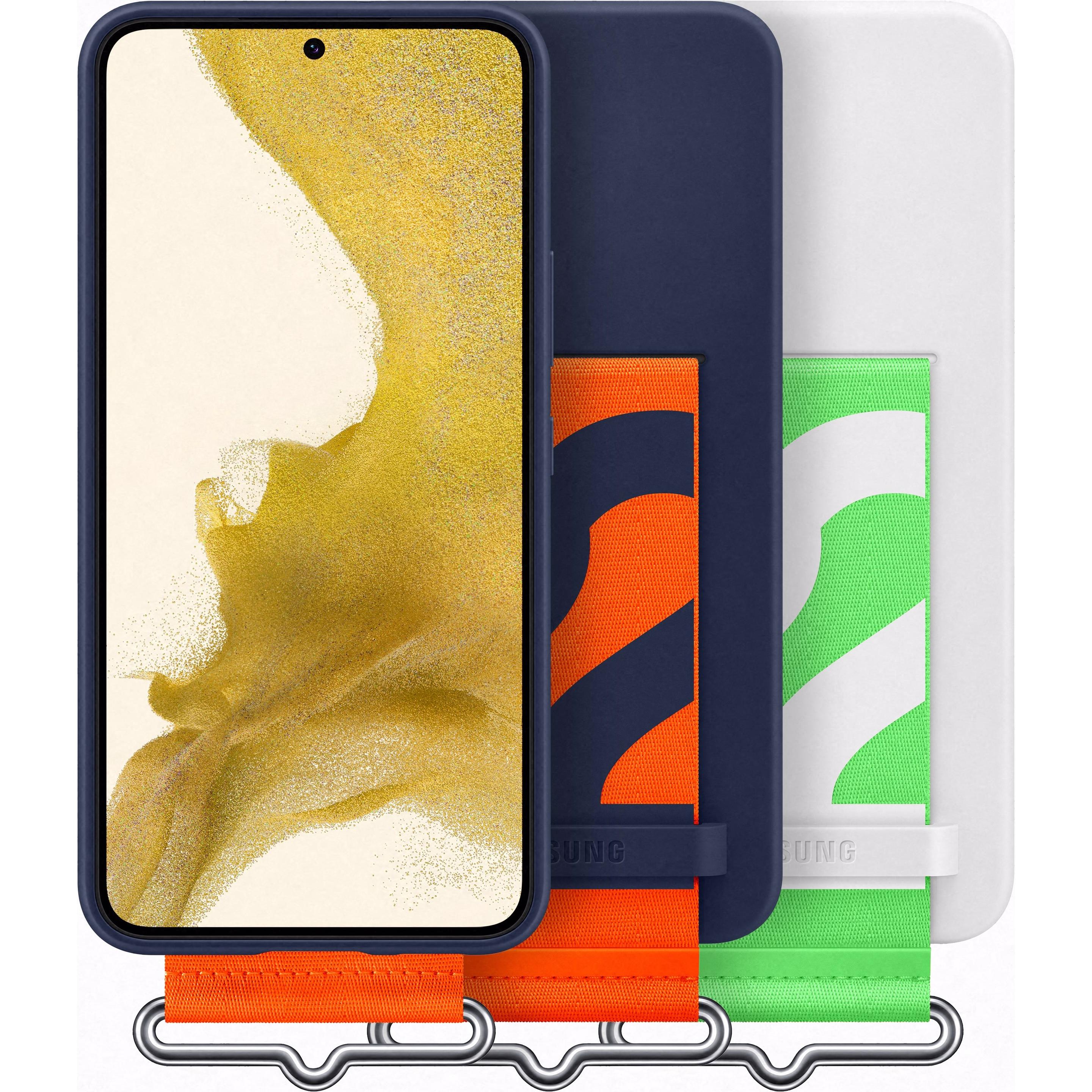 Thumbnail - Samsung Silicone Cover mit Schlaufe (Samsung Galaxy S22), Smartphone Hülle, Weiss