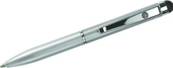 Produktbild Ecobra Kugelschreiber Touch-Pen silber, Länge: 95 mm (Silber, 1 x)