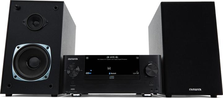 Actual product image Aiwa MCBT-550 Micro Hi-Fi System, black (Bluetooth, CD player)