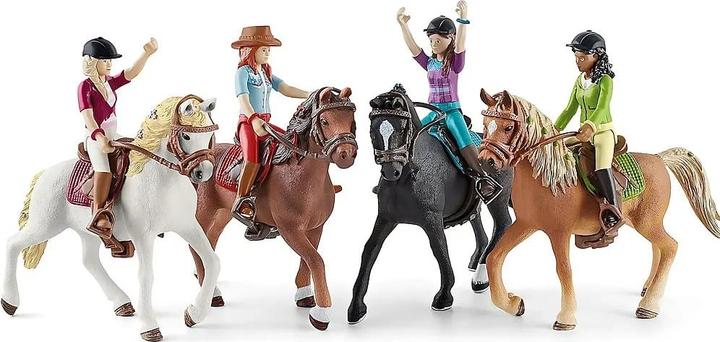Image du produit Schleich Promenade à cheval avec 4 personnages mobiles et 4 chevaux