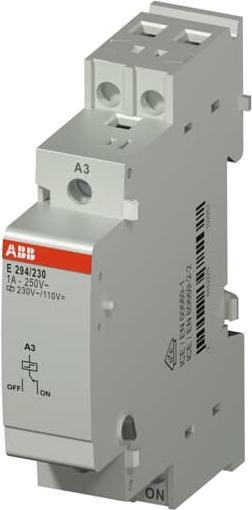 Actual product image ABB E294/230 Central on-off 230 VAC, 18mm E294/230