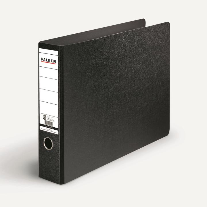 Immagine prodotto Falken Cartella 80mm DIN A3 orizzontale Materiale: Cartoncino rigido nero (A3, Attraverso, 80 mm, 1 pz.)