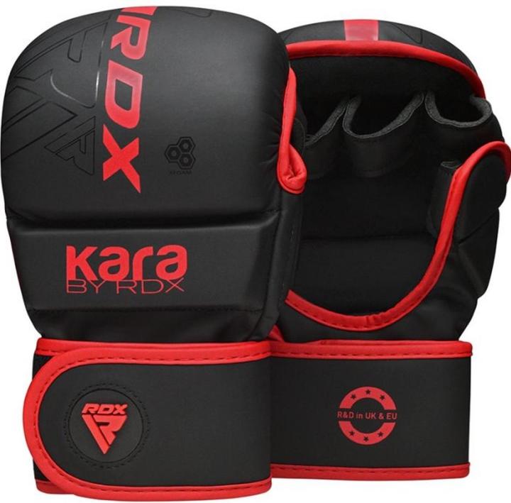 Actual product image Rdx Grappling Gloves Shooter F6 Matte Red Plus-S/M (S, M)