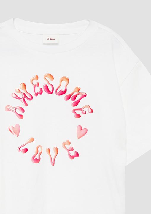 Actual product image S.Oliver T-Shirt Boxy T-Shirt mit Silicon-Print (116, 122)