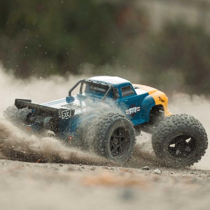 Immagine prodotto Arrma NOTORIOUS 6S V6 4X4 BLX 1/8 Brushless Stunt Truck RTR, Blau (RTR pronto all'uso)