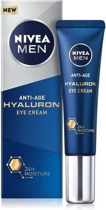 Actual product image NIVEA MEN Men Anti-Age Hyaluron Anti-Wrinkle Eye Cream 15ml (Eye Care Cream, 15 ml, Day)