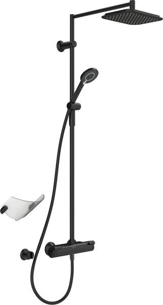 Produktbild Hansa Hansafit Duschsystem, kürzbar, 1200mm, 3-strahlig, Kopfbrause 257x197mm, Ausladung 485mm, 651