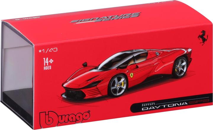 Actual product image Bburago Ferrari Daytona SP3 1/43 red