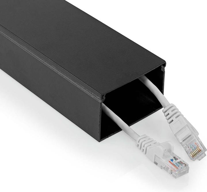 Image du produit Nedis Gestion des câbles | Tube | 1 pièce | épaisseur max. du câble : 40 mm | Aluminium | Noir (Conduit, 110 cm)