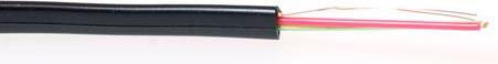 Produktbild Modular flatcable 6 conductors black. Conductors: 6 Modular cable 6c black 100m (100 m)