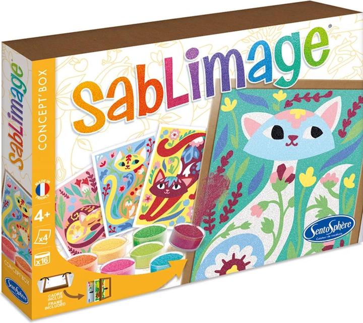 Produktbild Sentosphere Sandbilder Katzen & Blumen