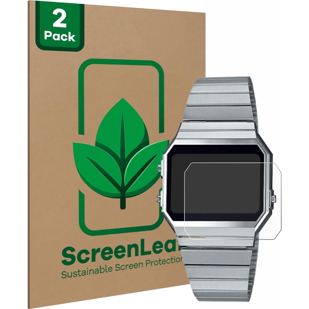 ScreenLeaf Schutzfolie nachhaltiger Displayschutz Displayschutzfolie Folie Klar Transparent, Smartwatch Schutzfolie, Tra...