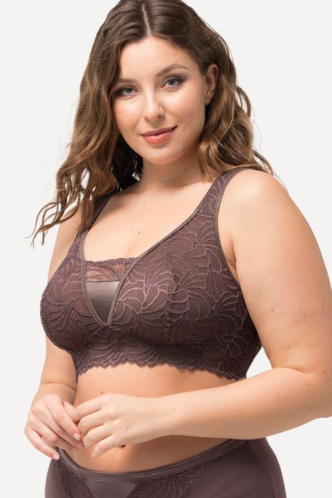 Produktbild Ulla Popken Bralette, Spitze, ohne Bügel, Cup B - F (105 B)