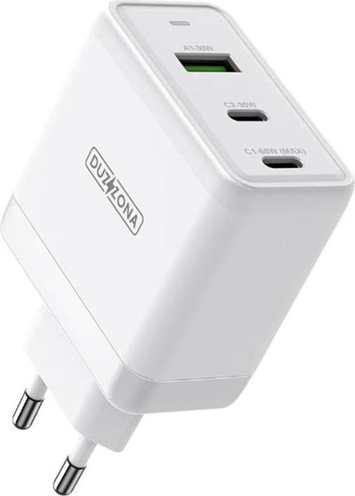 Produktbild Duzzona T1 PD 65W GaN Travel Charger 1A2C - Weiss (65 W)