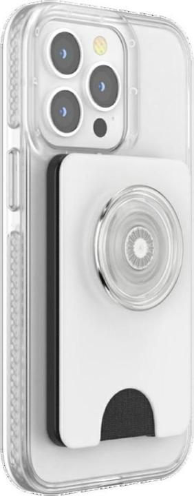Produktbild PopSockets MagSafe Wallet +, 3 Karten White Clear