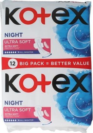 Actual product image Kotex Ultra Soft Duo Night Wings
