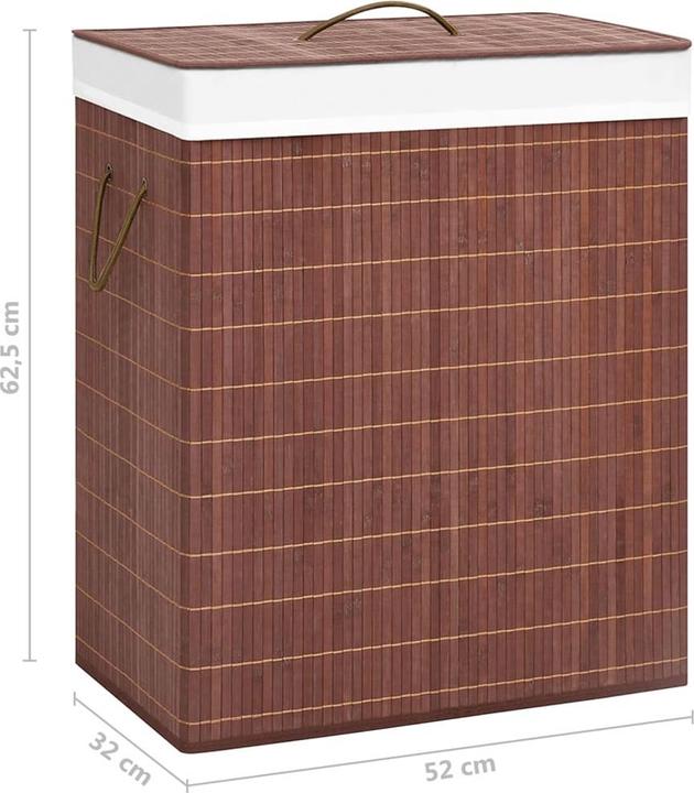 Actual product image vidaXL Wäschekorb (72 l)