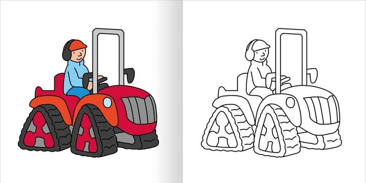 Image du produit Mein erstes dickes Malbuch – Bagger und Traktoren