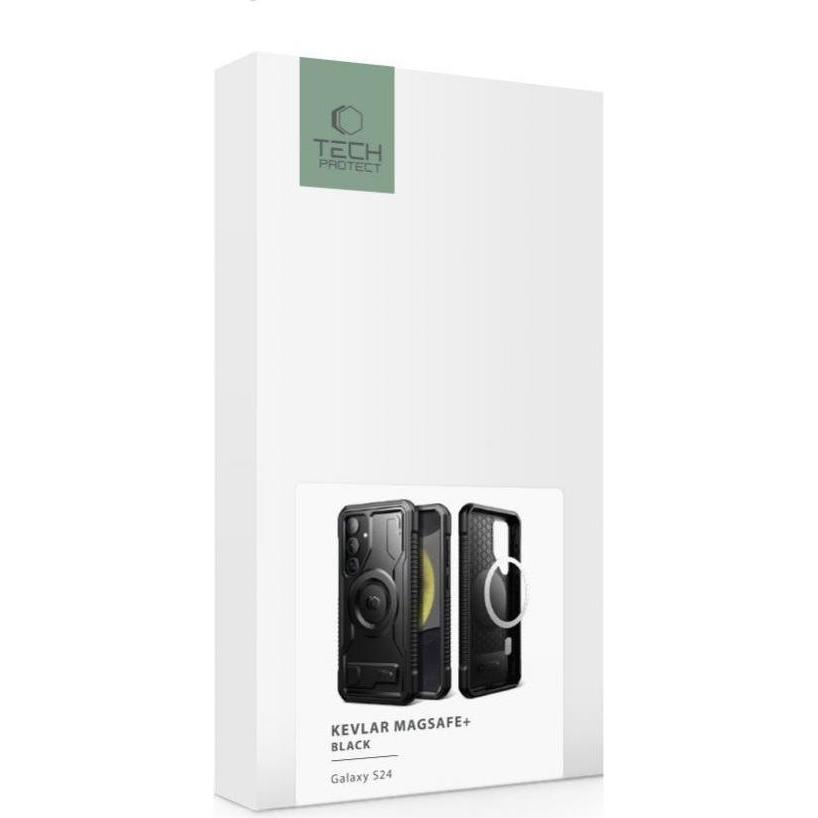 Thumbnail - Tech-Protect Kevlar MagSafe+ case black (Samsung Galaxy S24), Smartphone Hülle, Schwarz