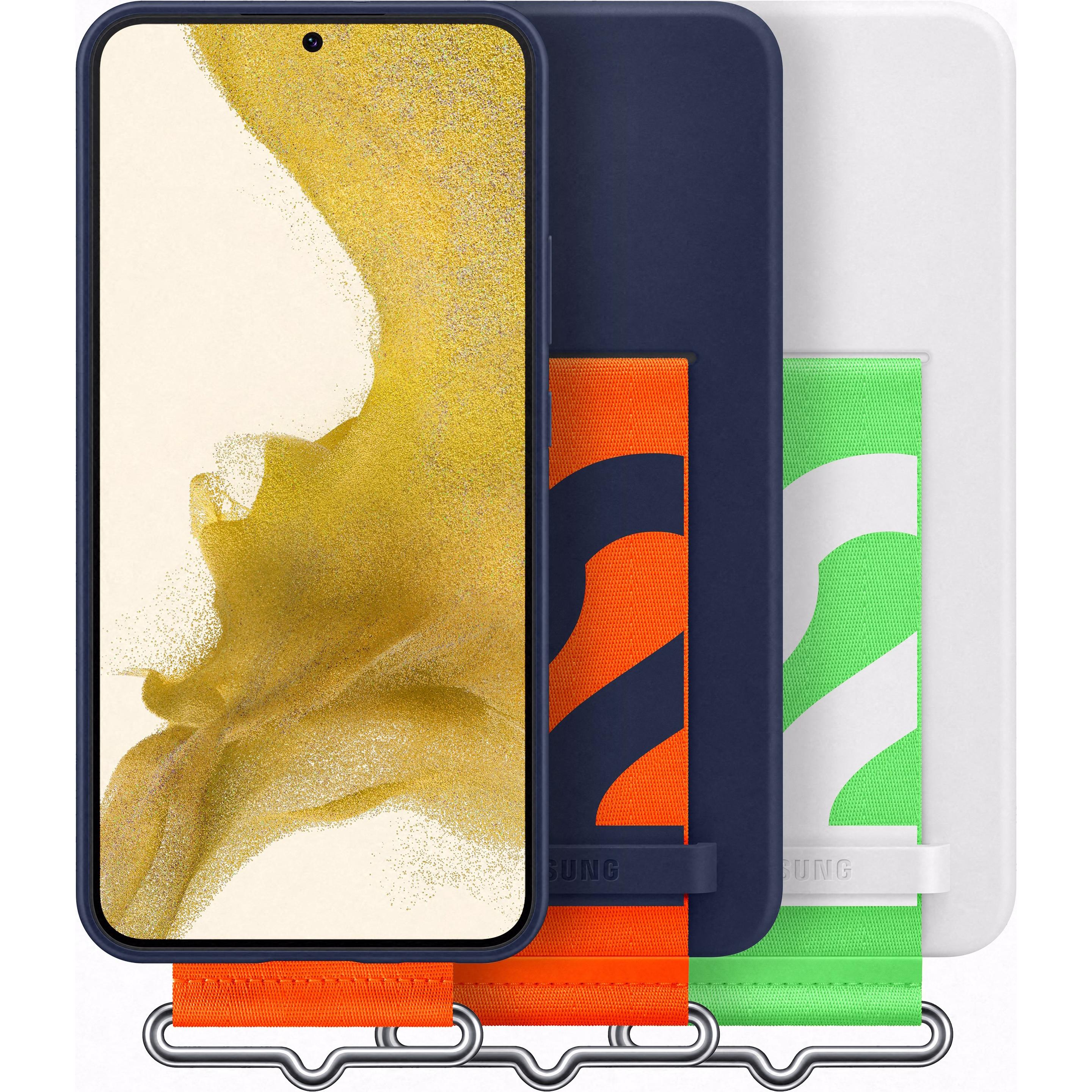 Thumbnail - Samsung Silicone Cover mit Schlaufe (Samsung Galaxy S22+), Smartphone Hülle, Blau