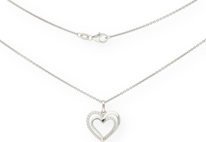 Actual product image Carat hearts (Silver 925, 45 cm)
