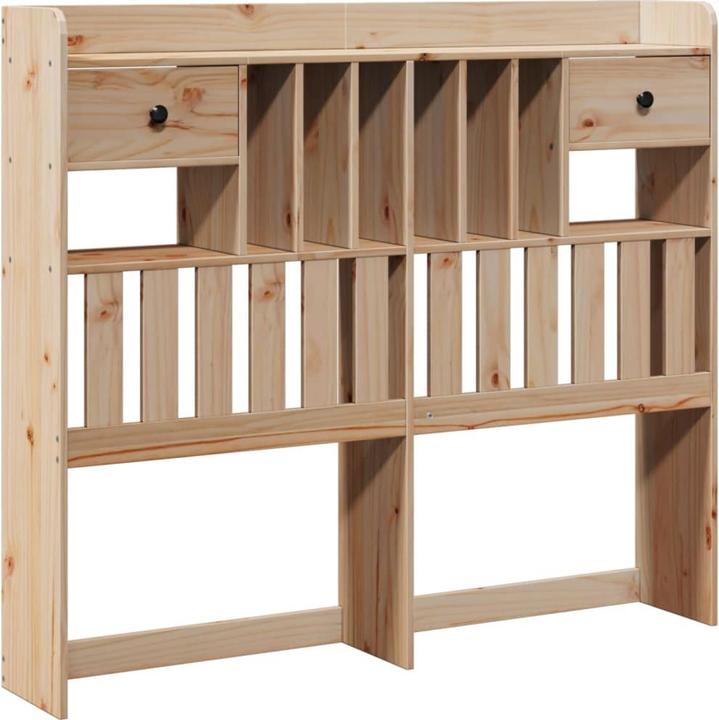 Image du produit vidaXL Lit en bois massif Lit double Cadre de lit 140x190cm en pin (140 x 190 cm)