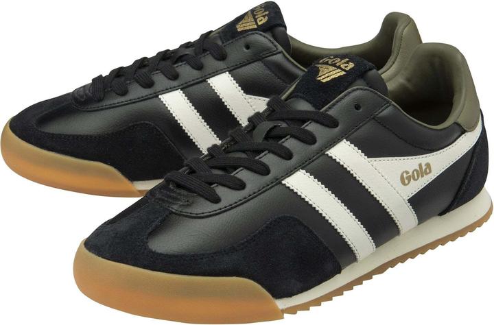 Khaki, Black, Off White