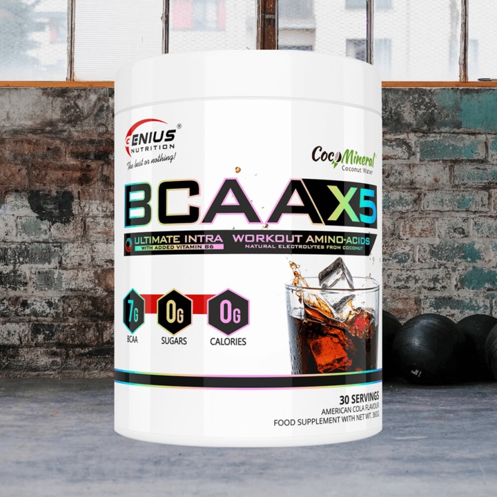 Actual product image Genius Nutrition BCAA-X5 (American Cola, 1 pcs., 460 g)