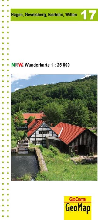 Produktbild Hagen, Gevelsberg, Iserlohn, Witten Blatt 17, topographische Wanderkarte NRW