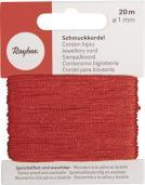 Image du produit Rayher Cordon de bijouterie, rouge, 20 m