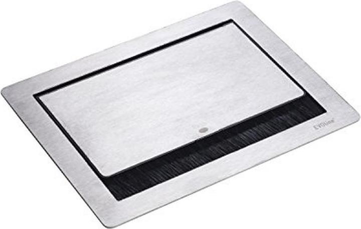 Produktbild Evoline Flip Top Push Data M Steckdosenleiste 3x Schukosteckdosen, Edelstahl (3 x, CEE 7/3, 3 m)