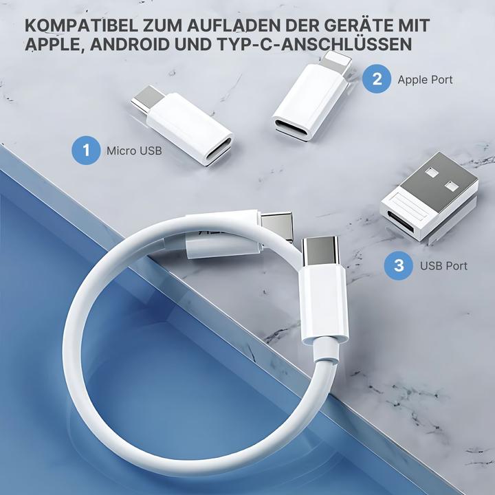Produktbild Hermex 5-in-1 Kabelbox (0.28 m, USB 3.2 Gen 1, 60 W)