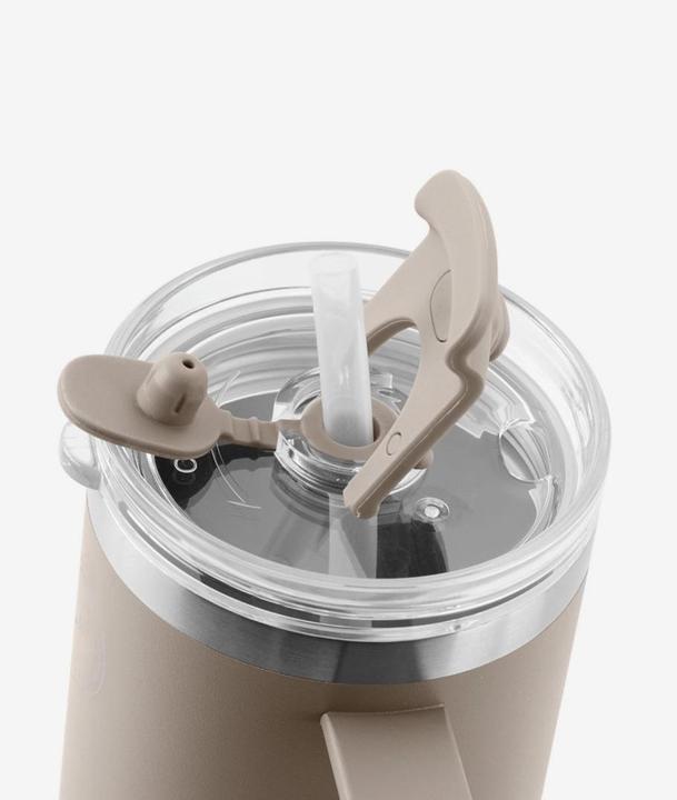 Actual product image Aya & Ida Thermo Cup mit Strohhalm 885 ml Cream Beige (0.89 l)