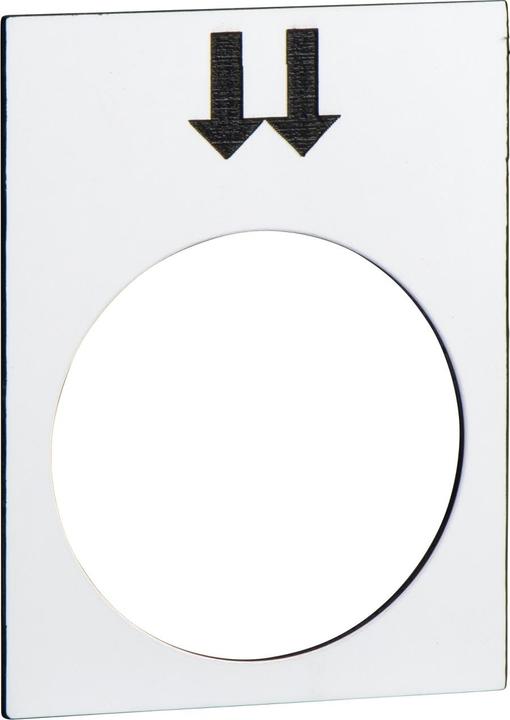 Actual product image Schneider Electric Labelling plate, 30x40mm, white, ZB2BY4908
