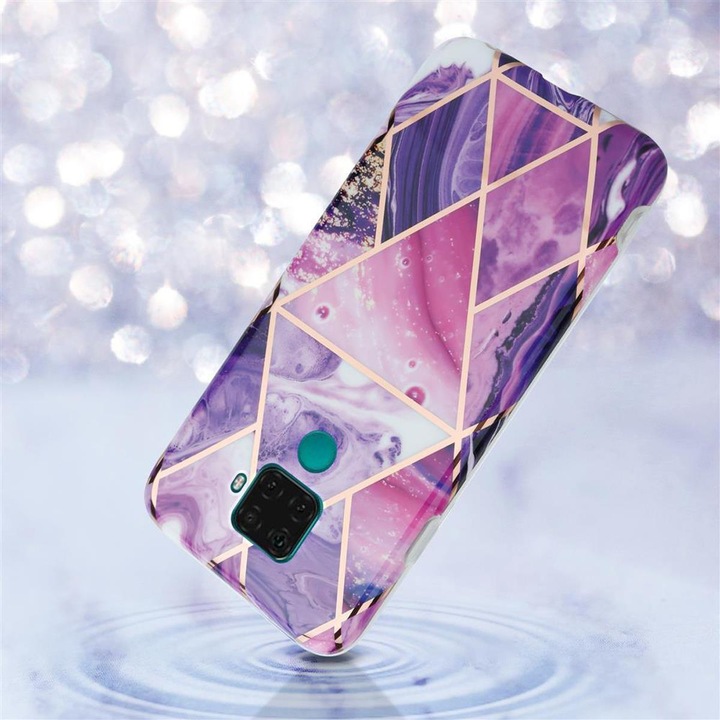 Produktbild Cadorabo IMD TPU Bunter Marmor Cover (Huawei Mate 30 Lite)
