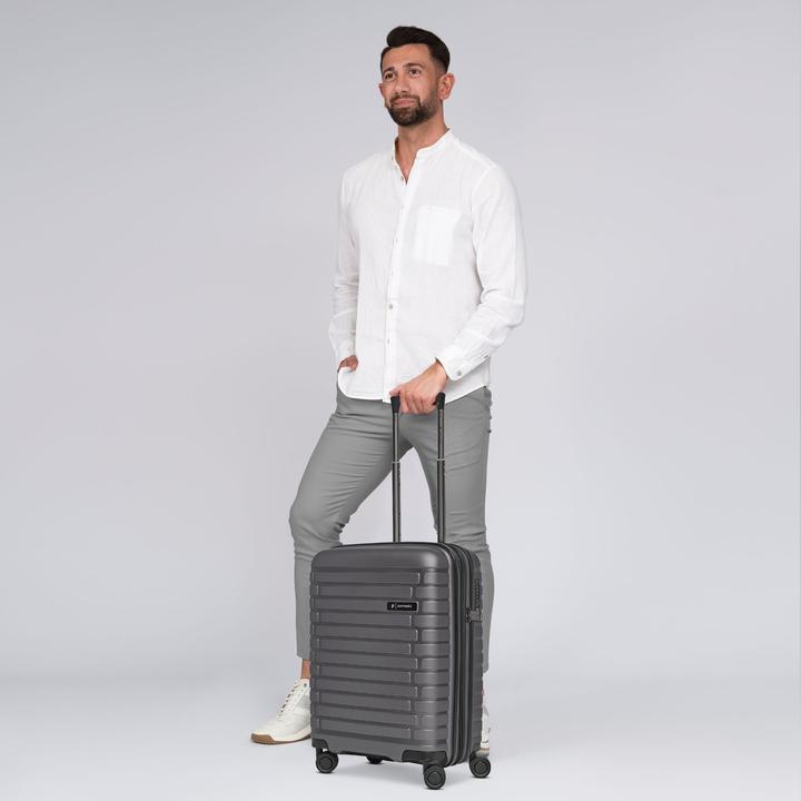 Image du produit Pactastic Collection 04 THE CABIN + 4 roues trolley cabine S 55 cm avec soufflet extensible (40 l)