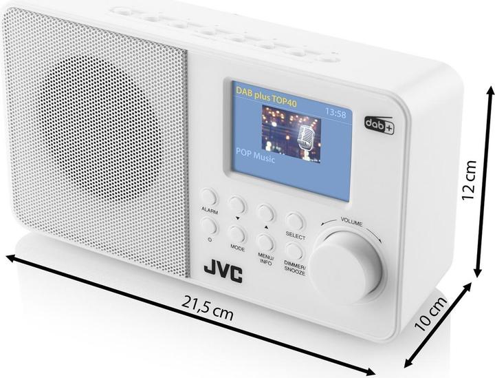 Image du produit JVC Radio DAB RA-E611W-DAB blanc (DAB+ DAB, FM)