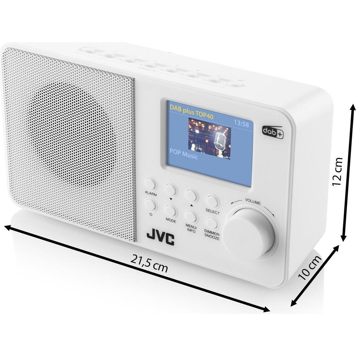 Thumbnail - JVC Radio DAB RA-E611W-DAB white (FM, DAB+), Radio, Weiss