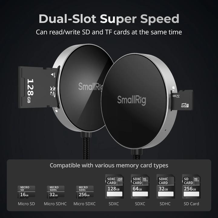 Image du produit SmallRig SD3.0 Memory Card Reader 4869