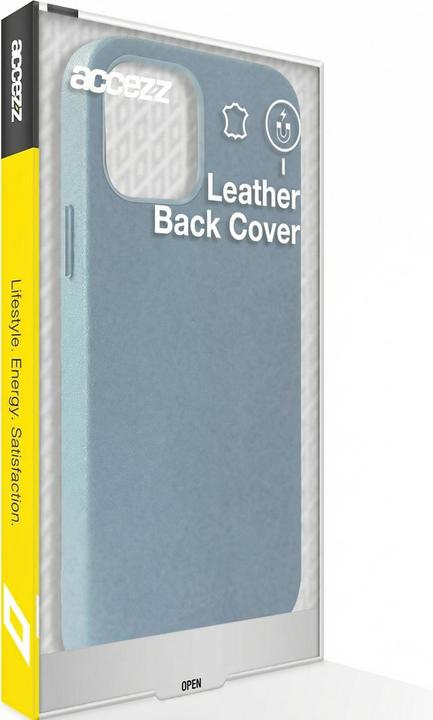 Actual product image Accezz Leather Backcover met MagSafe iPhone 14 Pro Max - Donkerblauw (Apple iPhone 14 Pro Max)
