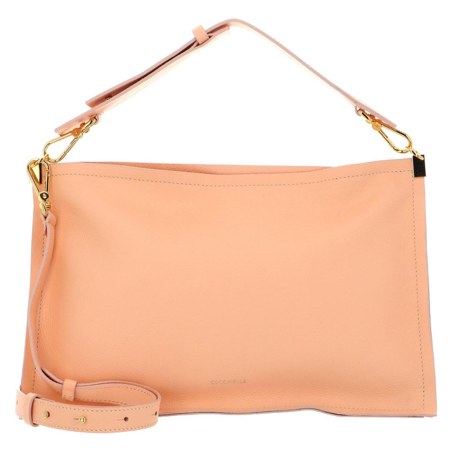 Coccinelle, Damen, Handtasche, Snip Handbag Double Grainy Leather, Orange