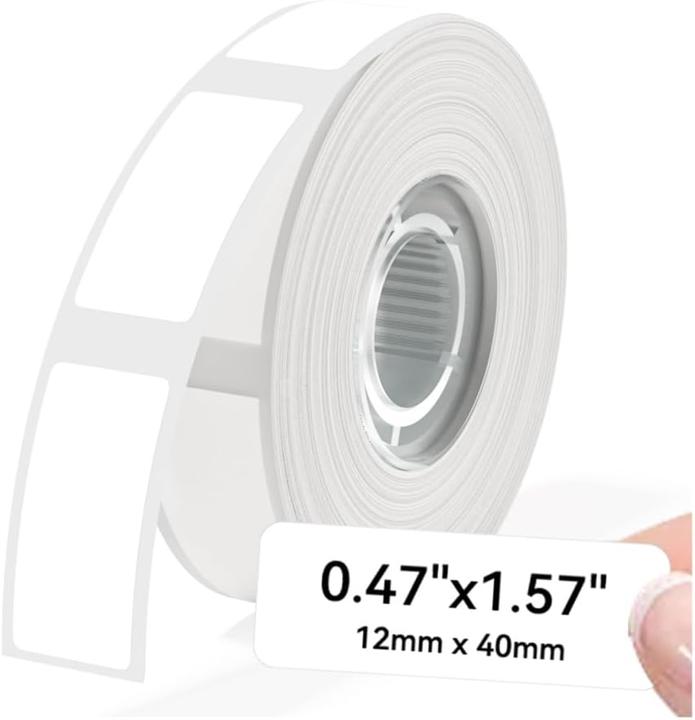 Image du produit Phomemo Thermo-Etiketten 12 x 40 mm für D30/D30 PRO (160 Stk.) (1.20 cm)