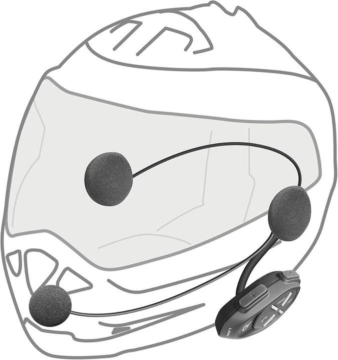 Image du produit Interphone Intercom moto double, haute fidélité stéréo 40 mm, GPS, TFT, étanche IPX67, autonomie 20 heures (Jeu de 2)