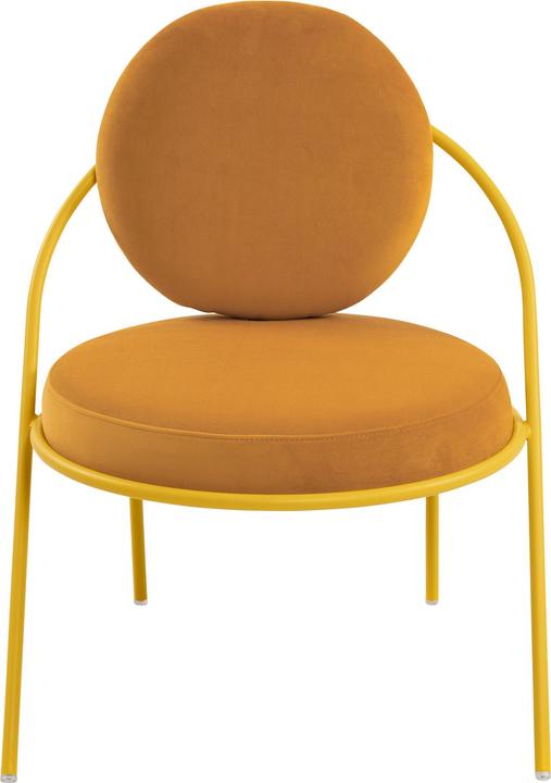 Actual product image Paperflow 2 armchairs SATURNE saffron fabric