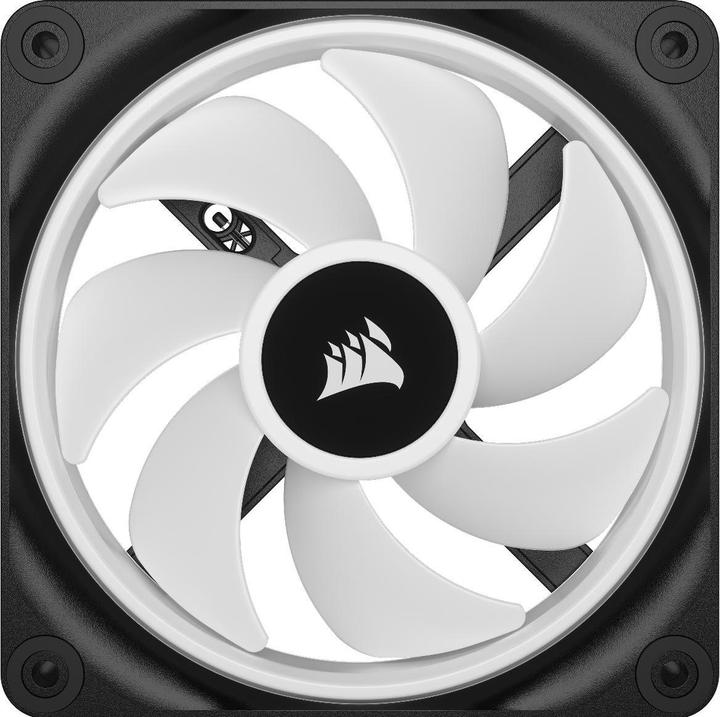 Actual product image Corsair iCUE LINK QX120 RGB 120 mm PWM fan (black, expansion kit) (120 mm, 1 x)