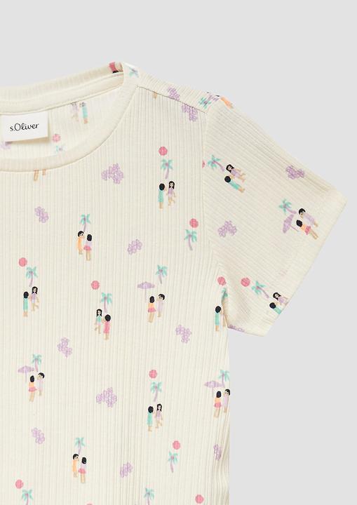Actual product image S.Oliver T-Shirt Elastisches T-Shirts aus Rippware (140)