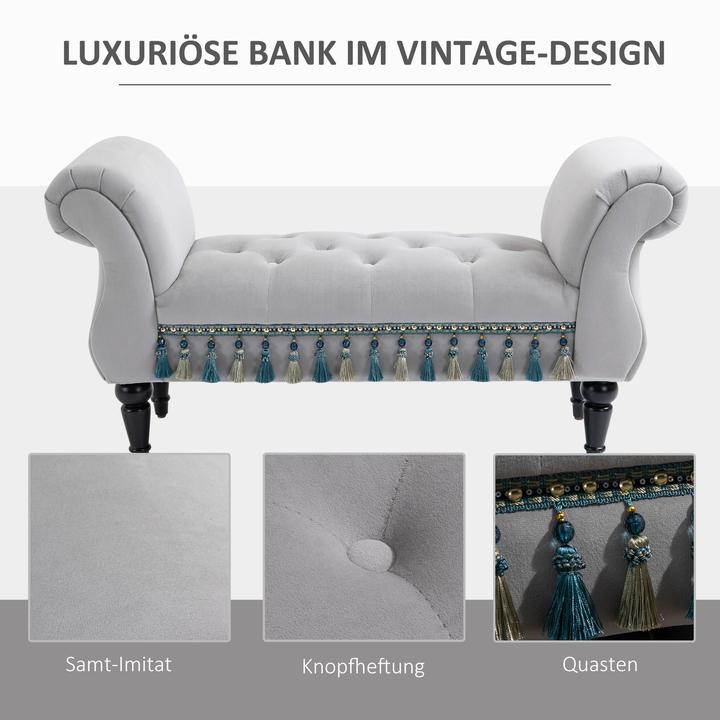 Actual product image Homcom Upholstered bench (117 cm)