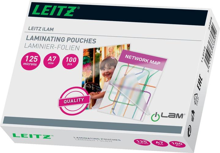 Image du produit Leitz Pochette de plastification (A7, 100 pièce(s), 125 µm)